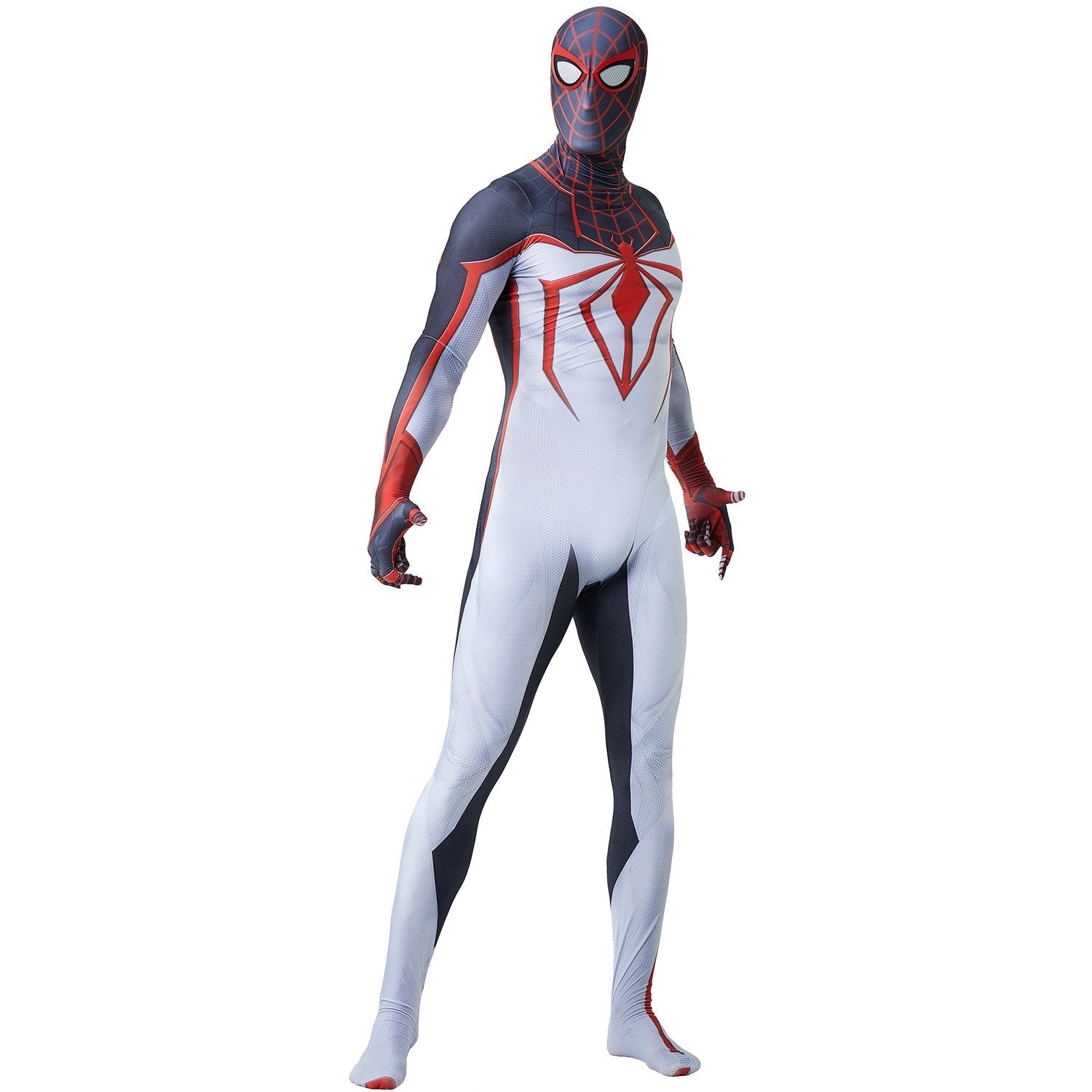 BuyPS5 Miles Morales Spider - Man Tight Jumpsuit Costume for Adults and Kids Now Cheaper With 3 - 5 Days Ship - PajamasBuy