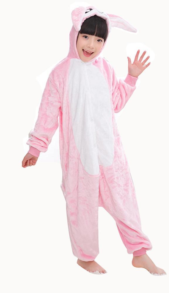 BuyRabbit Hooded Kigurumi Onesies Pajamas Easter Costume For Kids Now Cheaper With 3 - 5 Days Ship - PajamasBuy