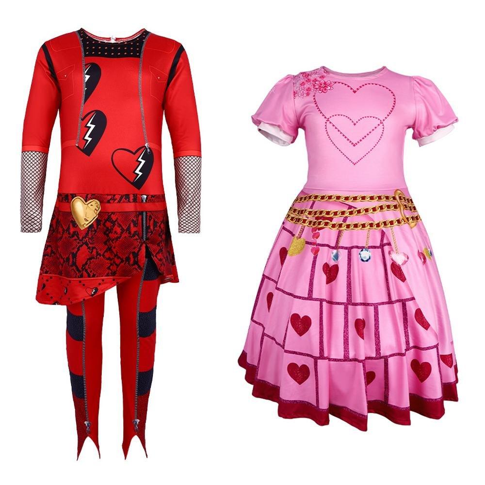 Red from Descendants 4 Queen Of Hearts Costume Jumpsuit For Kids - Pajamasbuy