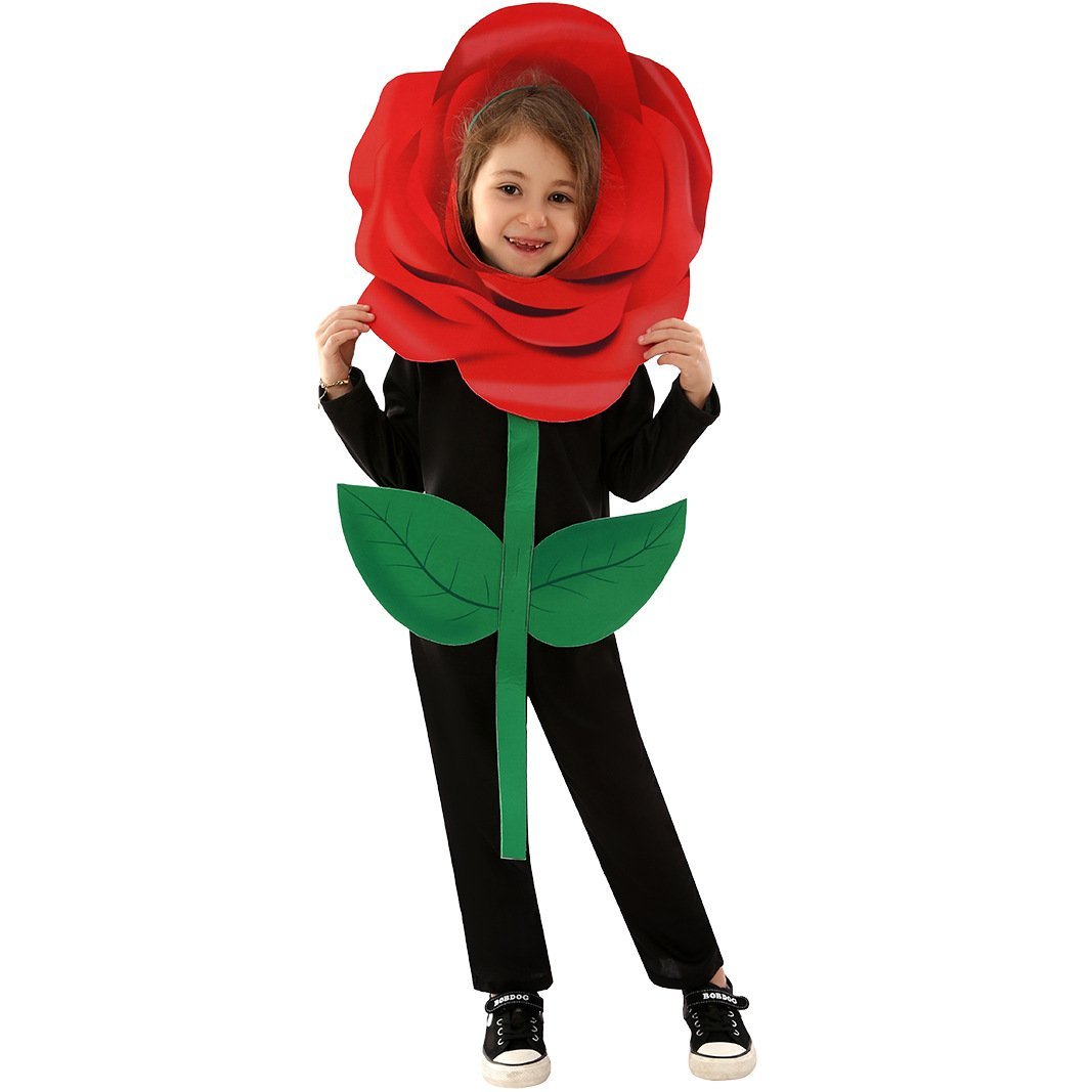 BuyRose Flower Children's Day Kids Jumpsuit Stage Party Cosplay Costumes Now Cheaper With 3 - 5 Days Ship - PajamasBuy