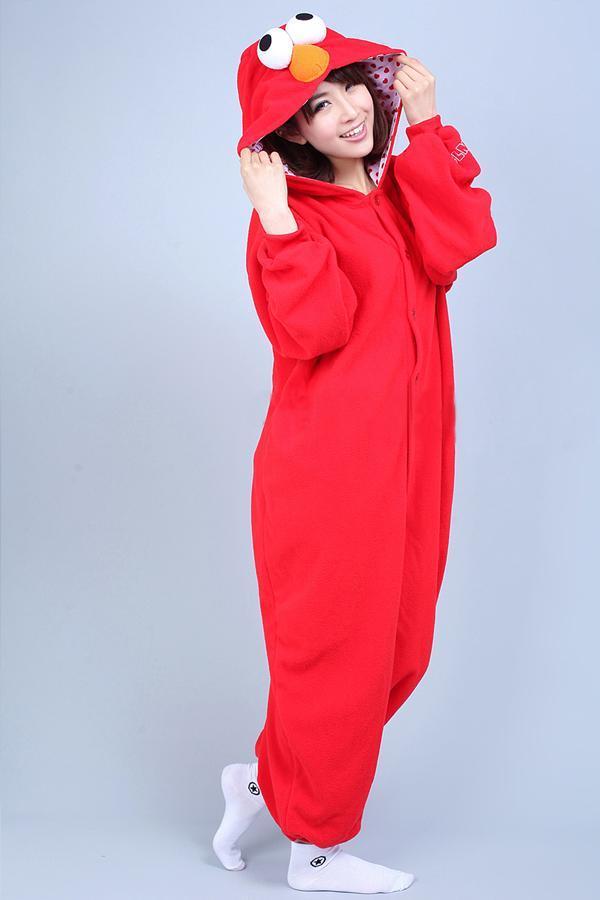 BuySeame Street ELMO Onesie Hoodie Costume Kigurumi Pajamas Now Cheaper With 3 - 5 Days Ship - PajamasBuy