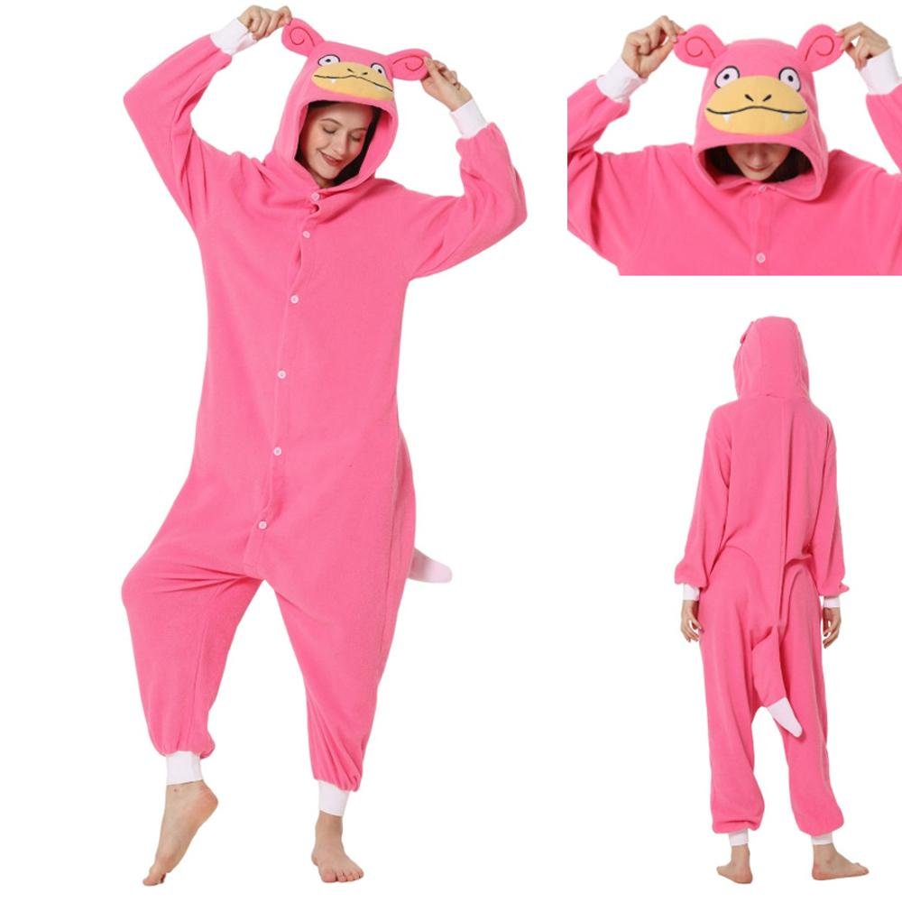 BuySlowpoke Kigurumi Onesies Anime Pokemon Pajamas Pyjamas Halloween Costume Now Cheaper With 3 - 5 Days Ship - PajamasBuy