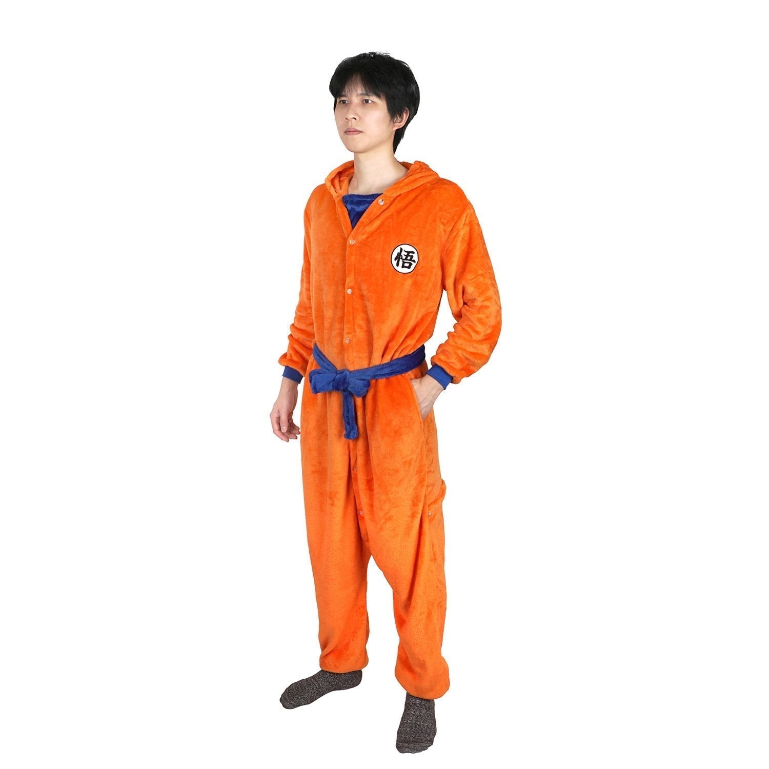 BuySon Goku Pajamas Anime Kigurumi Adult Unisex Onesie Flannel Sleepwear Now Cheaper With 3 - 5 Days Ship - PajamasBuy