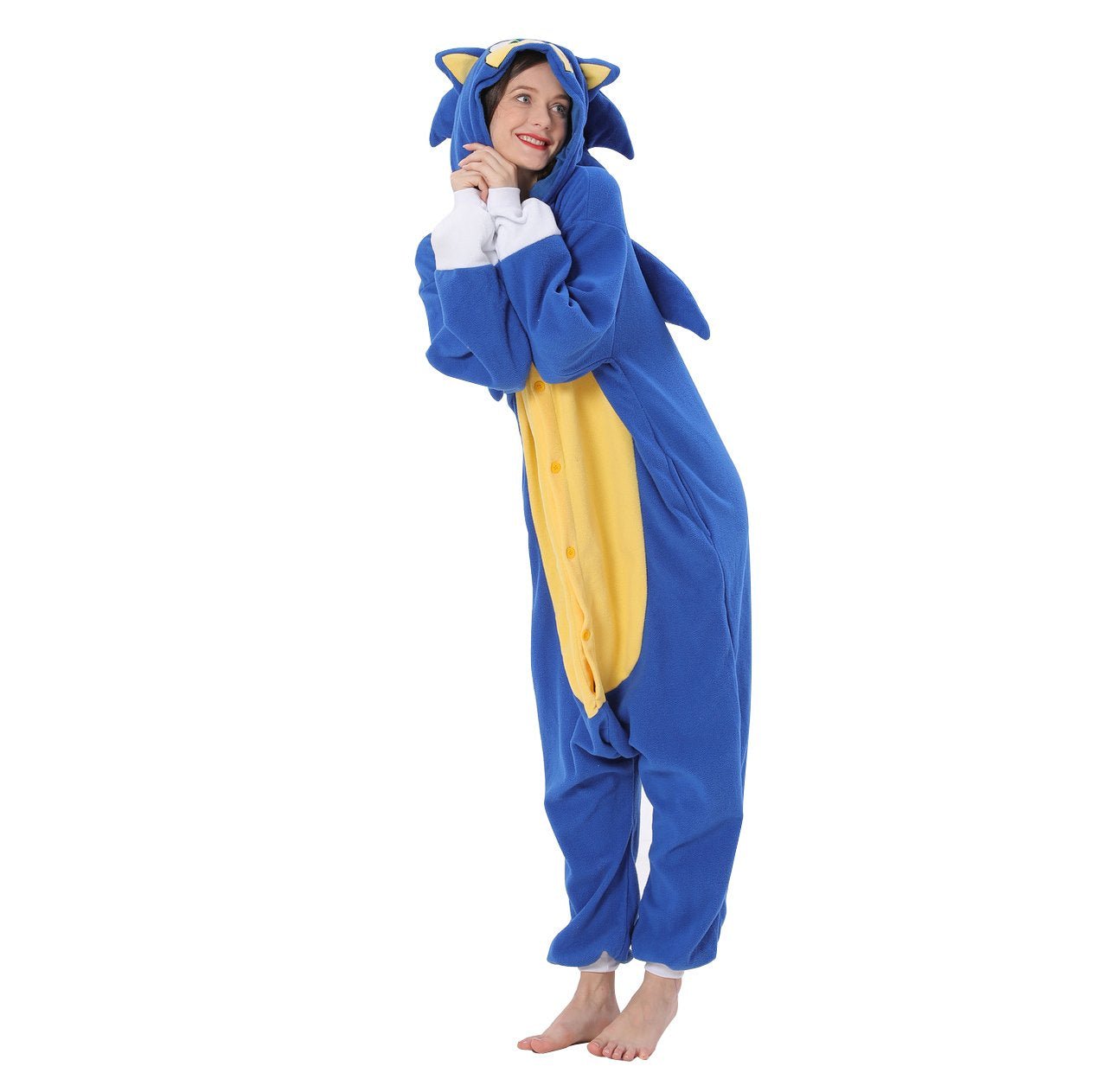 BuySonic the Hedgehog kigurumi onesies anime pajamas pyjamas Halloween Costume Now Cheaper With 3 - 5 Days Ship - PajamasBuy