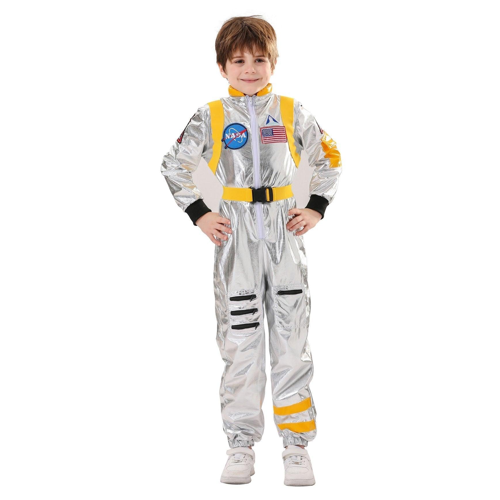 Space Suit Astronaut Couples Costume Carnival Halloween For Kids Girls Boys - Pajamasbuy