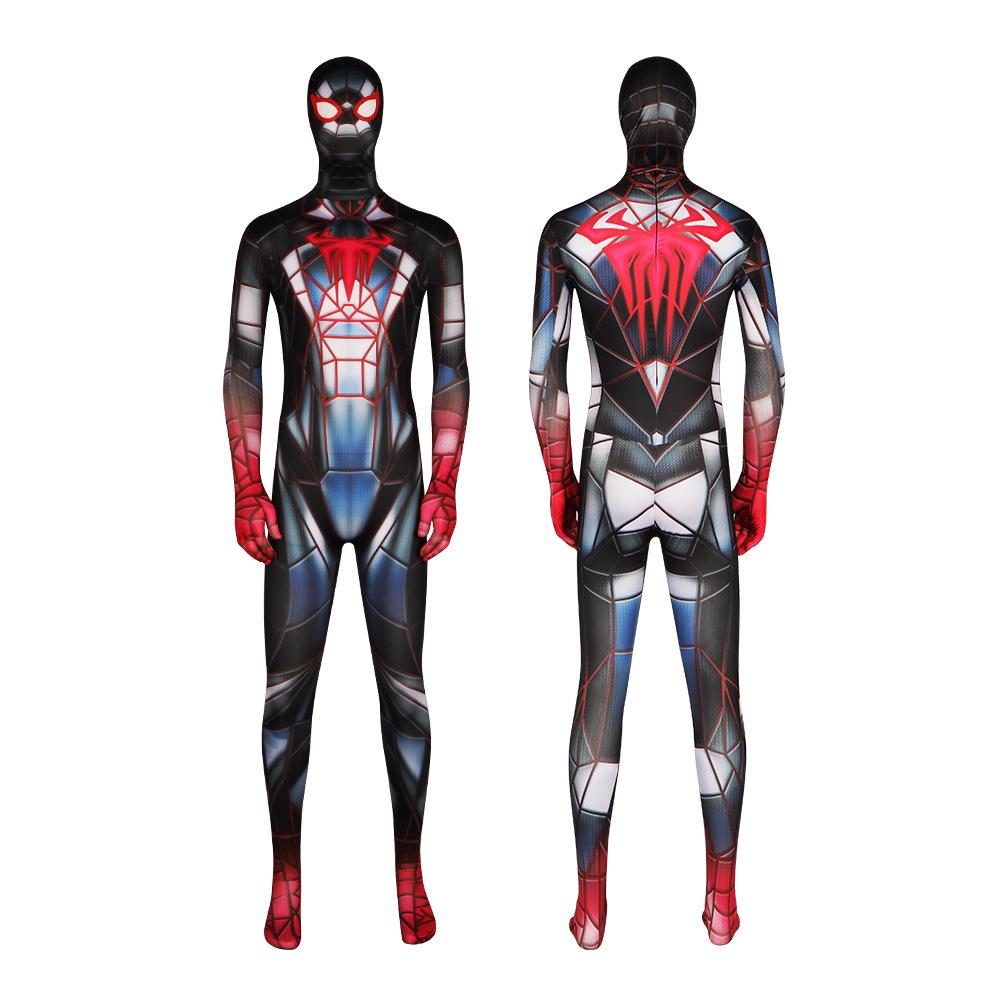 BuySpider - Man 2099 PS5 Comics Miles Morales Jumpsuit Halloween Cosplay Costume Bodysuit Now Cheaper With 3 - 5 Days Ship - PajamasBuy