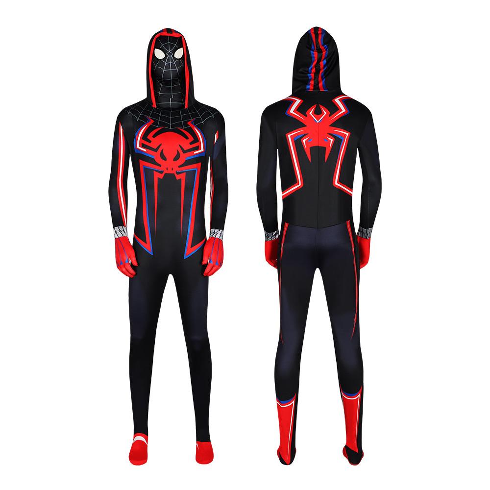 BuySpider - Man 2099 PS5 Comics Miles Morales Jumpsuit Halloween Cosplay Costume Bodysuit Now Cheaper With 3 - 5 Days Ship - PajamasBuy