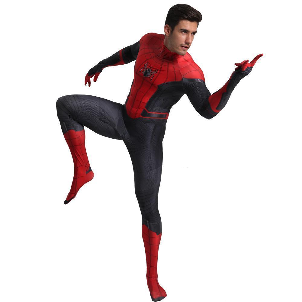 BuySpider - Man Far From Home Peter B Parker Cosplay Costume Halloween Outfits Bodysuit For Adult Kids Now Cheaper With 3 - 5 Days Ship - PajamasBuy