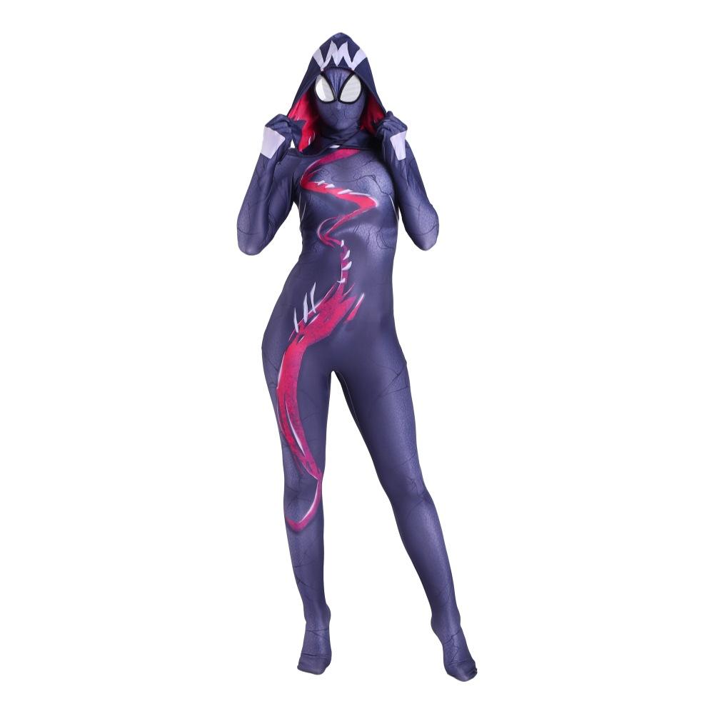 BuySpider - man Gwen Stacy Costume Costume Zentai Jumpsuit Bodysuit Adult Kids Now Cheaper With 3 - 5 Days Ship - PajamasBuy