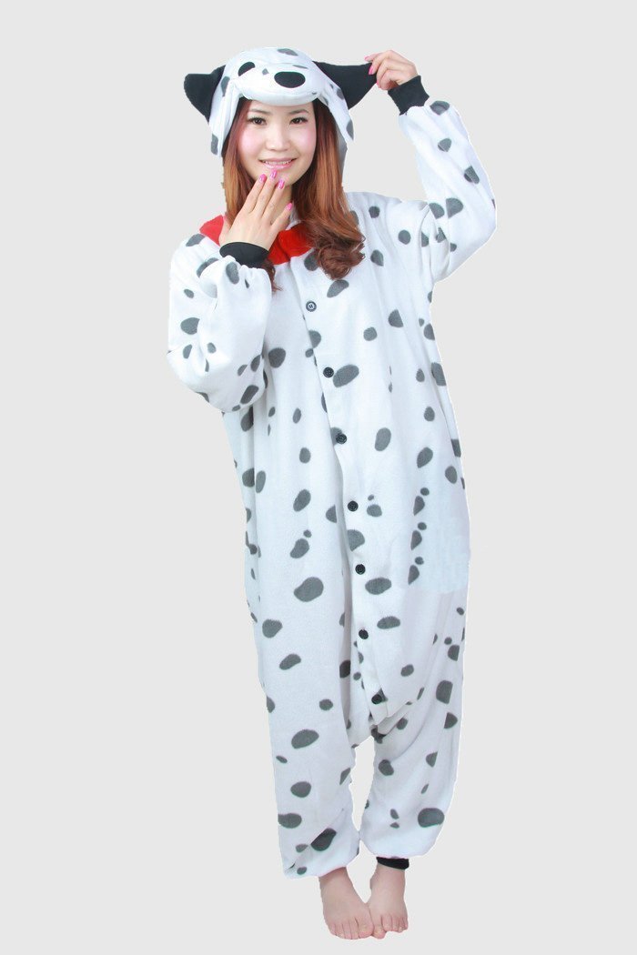 BuySpotty Dog Pajamas Kigurumi Onesie Costume Hoodie Cartoon Now Cheaper With 3 - 5 Days Ship - PajamasBuy