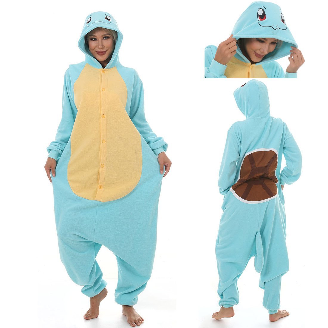 BuySquirtle kigurumi onesies Costume Adult women men Couples Now Cheaper With 3 - 5 Days Ship - PajamasBuy