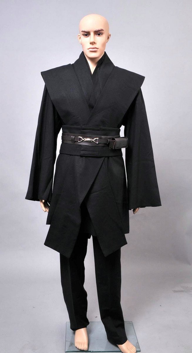 BuyStar Wars Anakin Skywalker Cosplay Costume Black Suit Now Cheaper With 3 - 5 Days Ship - PajamasBuy