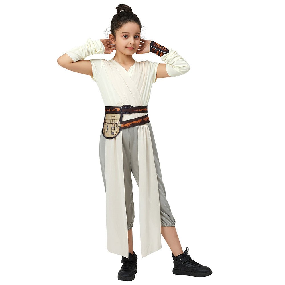 BuyStar Wars The Force Awakens Rey Kids Cosplay Costume Outfits Carnival Suit Now Cheaper With 3 - 5 Days Ship - PajamasBuy