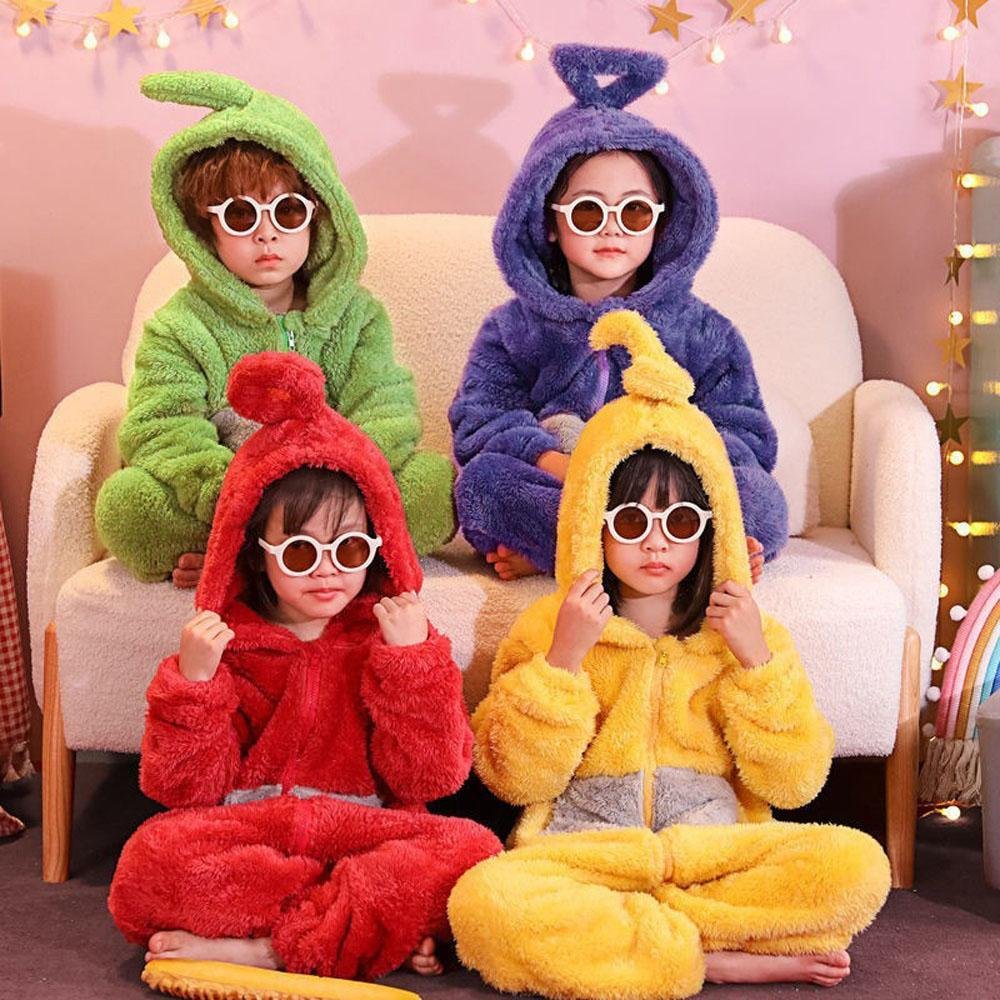 BuyTeletubbies Tinky Winky Dipsy Po Laa Costume Coral Fleece Onesies PajamasFor Kids Adult Now Cheaper With 3 - 5 Days Ship - PajamasBuy