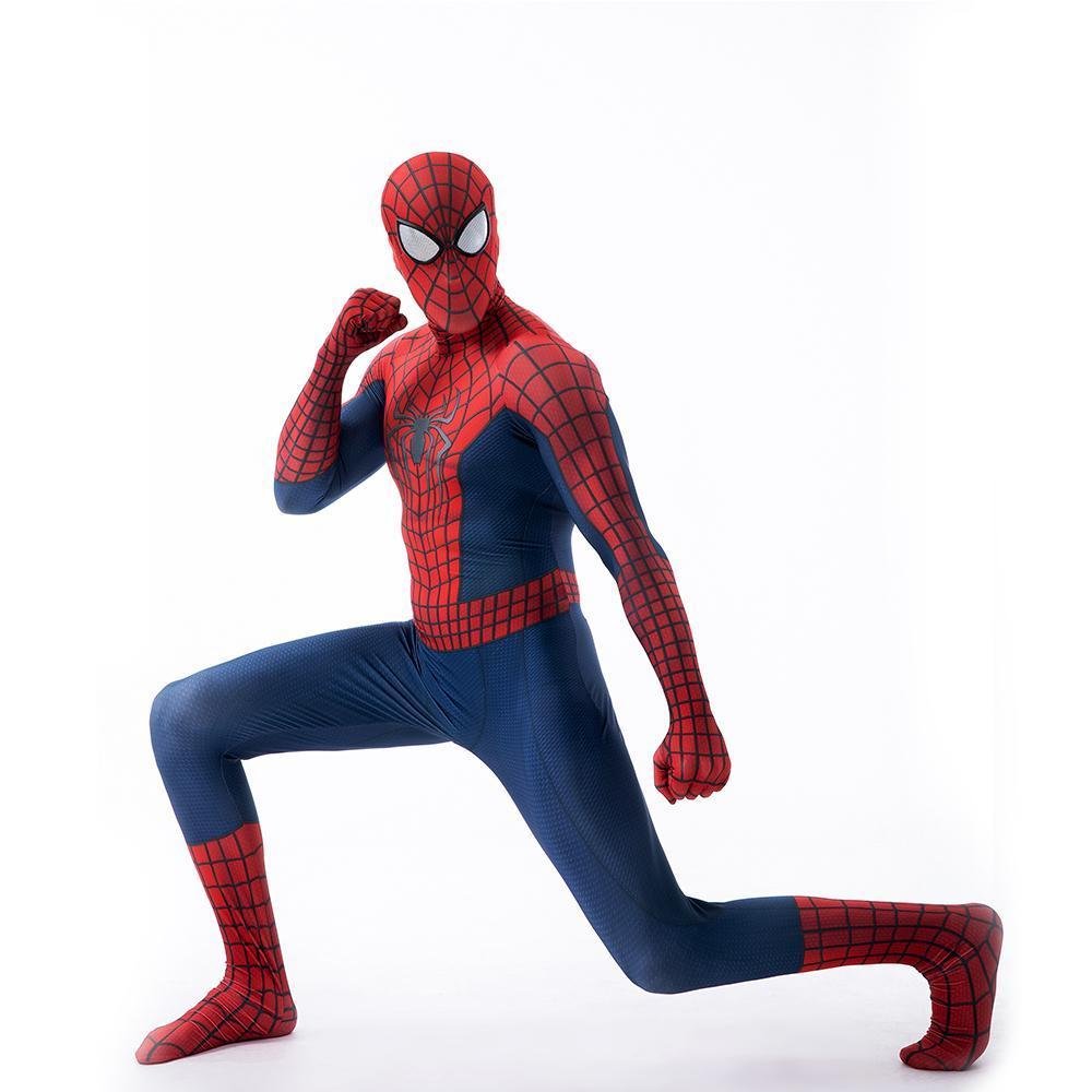 BuyThe Amazing Spider - Man Peter B Parker Costume Cosplay Jumpsuit Halloween Zentai For Adult Kids Now Cheaper With 3 - 5 Days Ship - PajamasBuy