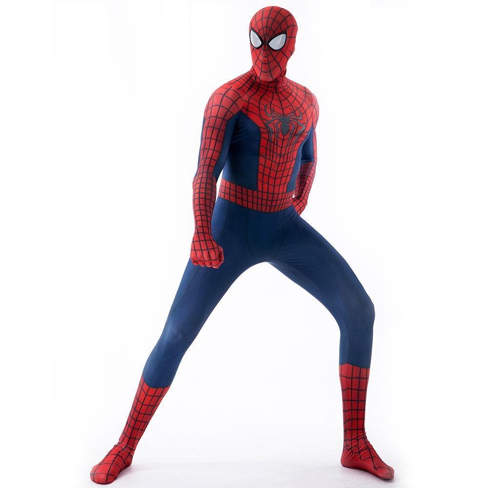 BuyThe Amazing Spider - Man Peter B Parker Costume Cosplay Jumpsuit Halloween Zentai For Adult Kids Now Cheaper With 3 - 5 Days Ship - PajamasBuy