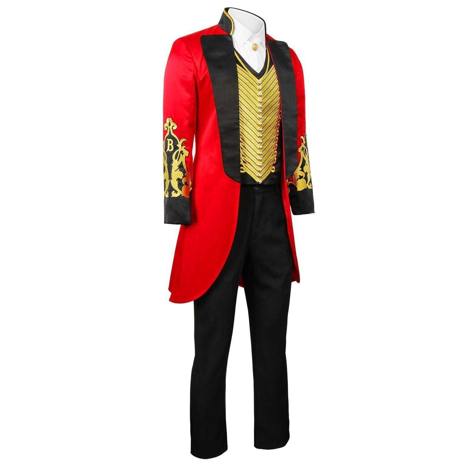 The Greatest Showman Cosplay Costume P.T. Barnum Red Suit - Pajamasbuy