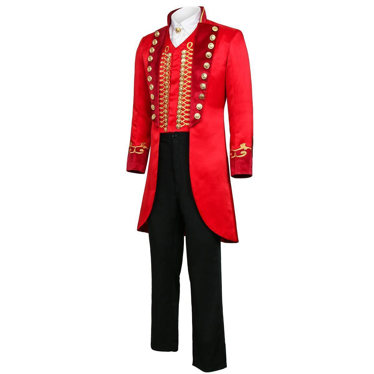 The Greatest Showman Cosplay Costume P.T. Barnum Red Suit - Pajamasbuy