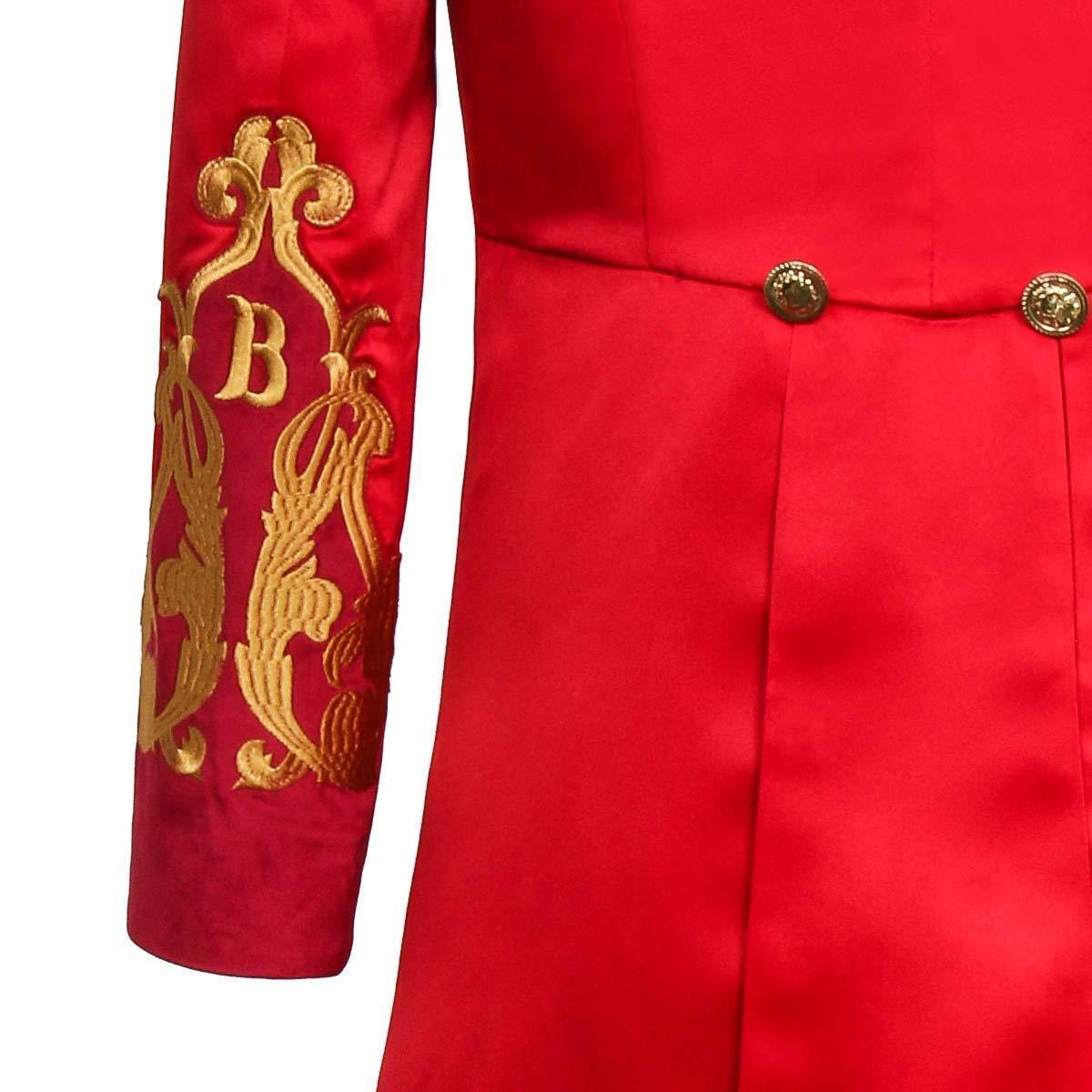 The Greatest Showman Cosplay Costume P.T. Barnum Red Suit - Pajamasbuy