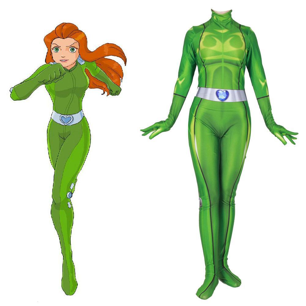 BuyTotally Spies Giantess Jumpsuit Anime Cosplay Costume for Adult Kids Now Cheaper With 3 - 5 Days Ship - PajamasBuy