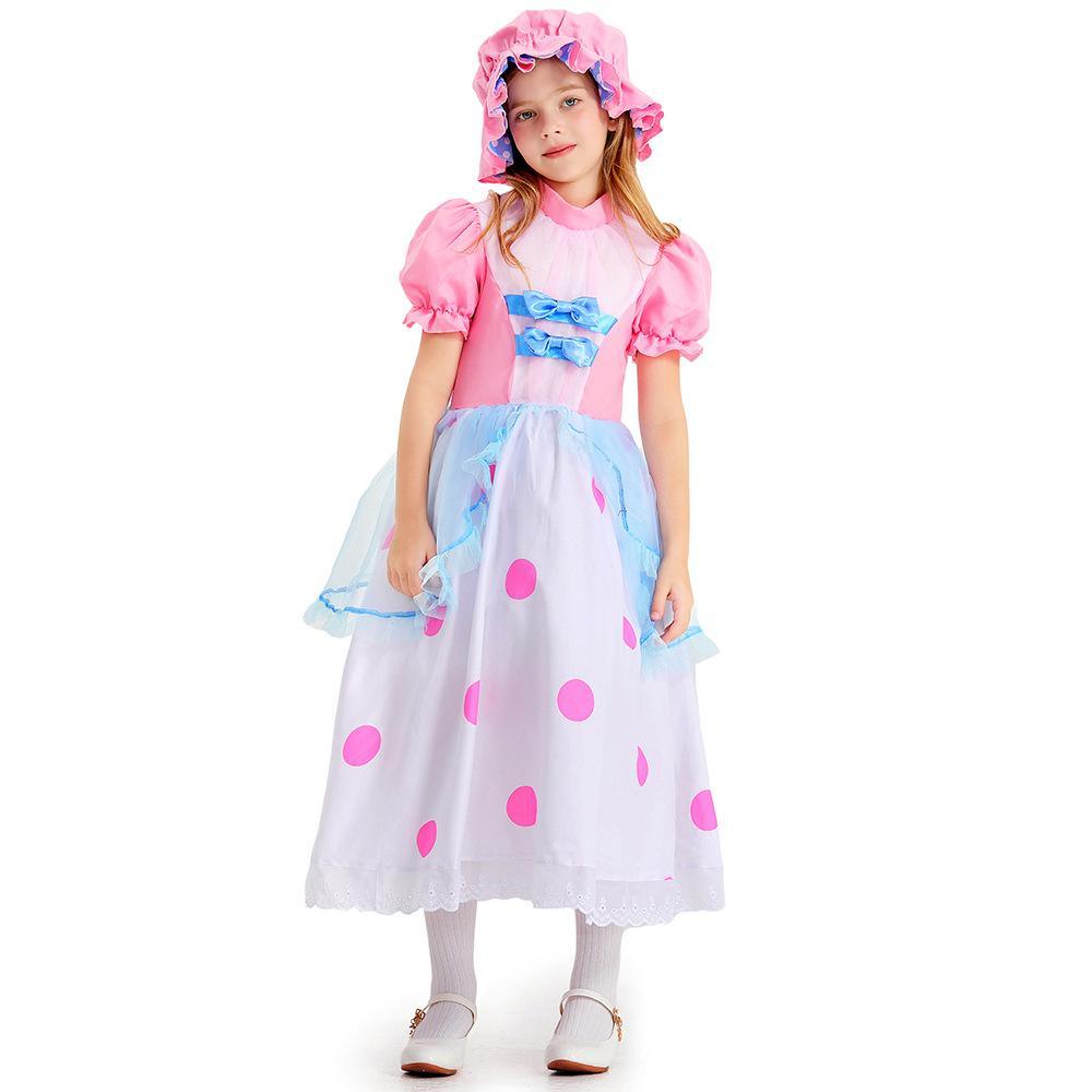 Toy Story 4 Little Bo Peep Cosplay Dress Halloween Costume For Kids - Pajamasbuy