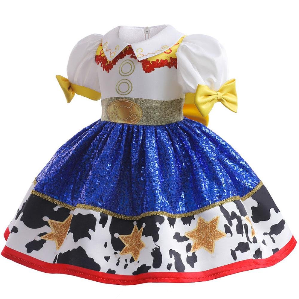 BuyToy Story Jessie Waisted Princess Dress Cosplay Costumes For Kids Now Cheaper With 3 - 5 Days Ship - PajamasBuy