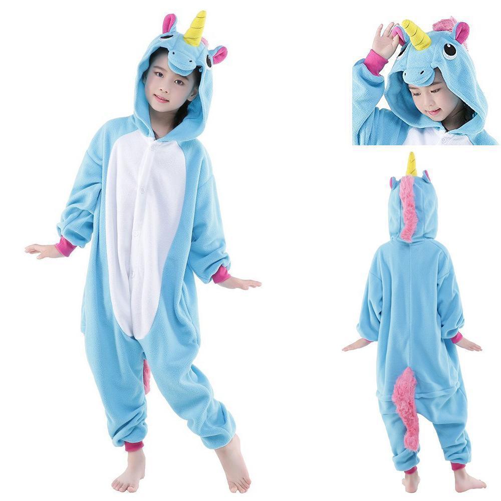 Unicorn Kids kigrumi Onesie Hoodie Animal Costume Pajamas - Pajamasbuy