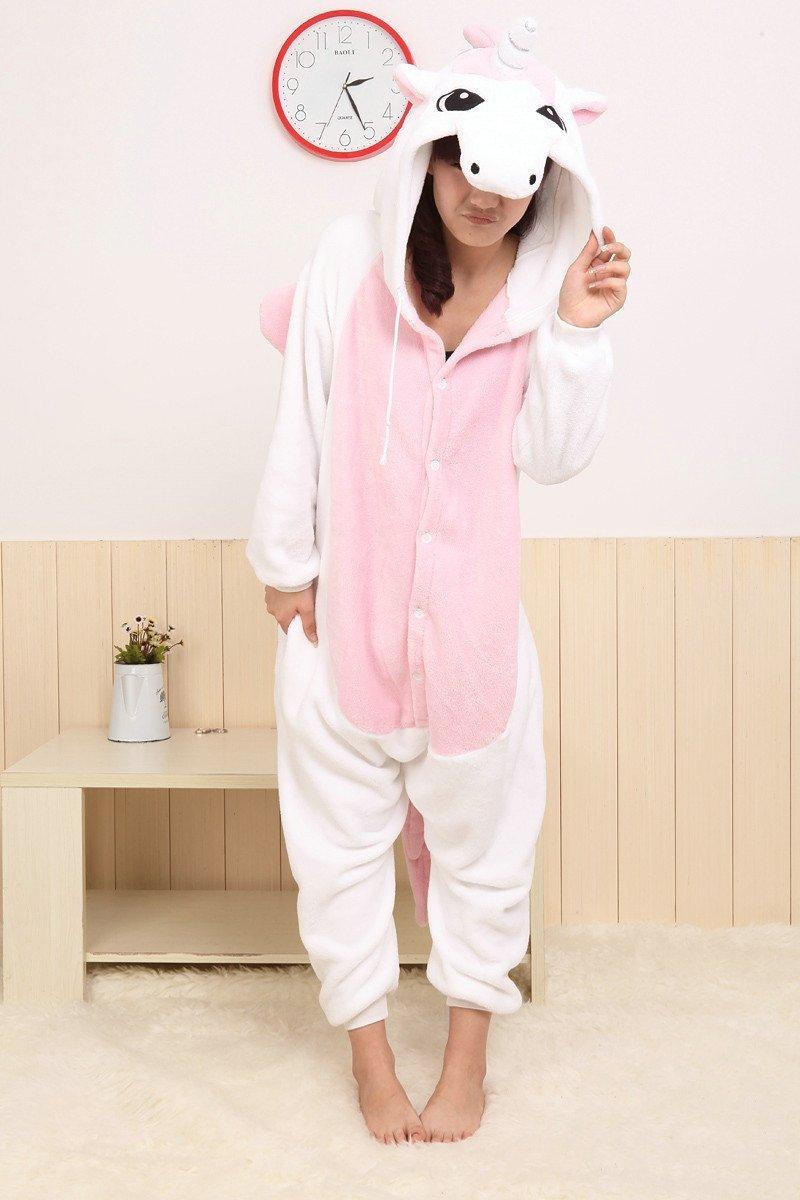 Unicorn Kigurumi Onesies Hoodie Pink Pajamas Animal Costume - Pajamasbuy