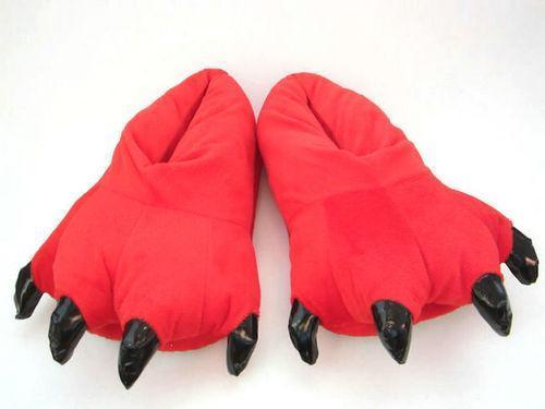 BuyUnisex Animal Red bird Fox Ali cosplay Kigurumi fleece slippers shoes Now Cheaper With 3 - 5 Days Ship - PajamasBuy