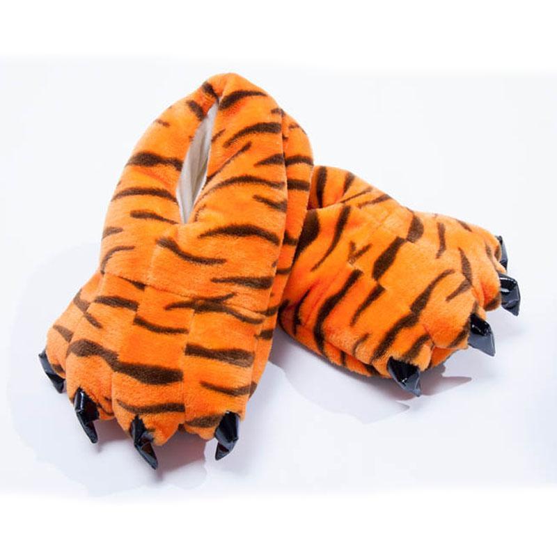 BuyUnisex Animal Tigger cosplay Kigurumi fleece slippers shoes Now Cheaper With 3 - 5 Days Ship - PajamasBuy