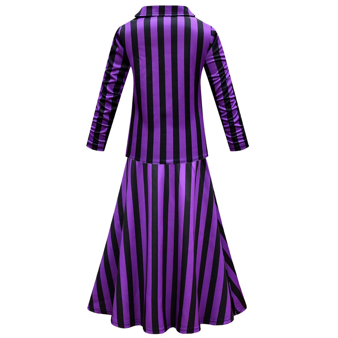 BuyWednesday Costume The Addams Family Cosplay Long Sleeve suit skirt For Kids Now Cheaper With 3 - 5 Days Ship - PajamasBuy