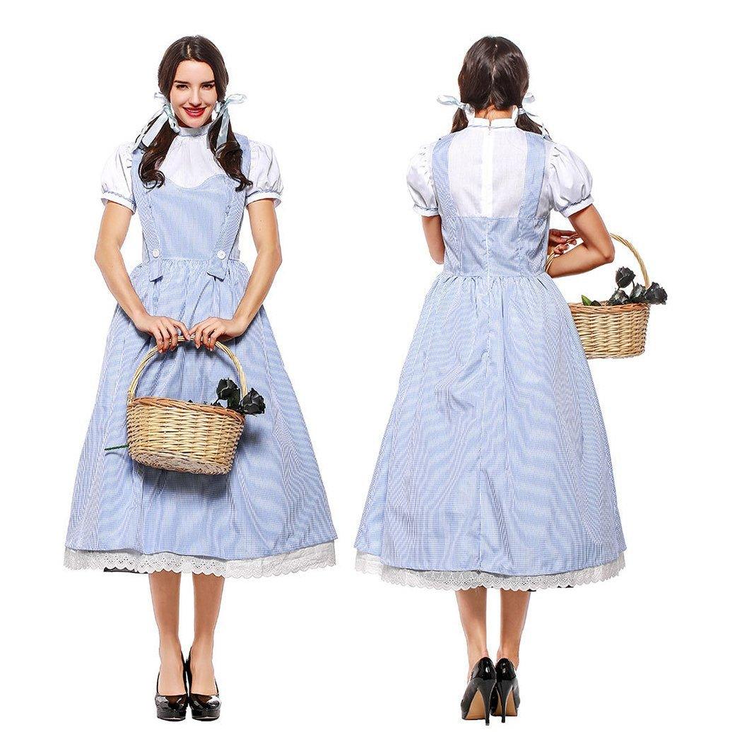 Wizard of Oz Dorothy Costume Dress Maid Alice for Women XXL Size - Pajamasbuy