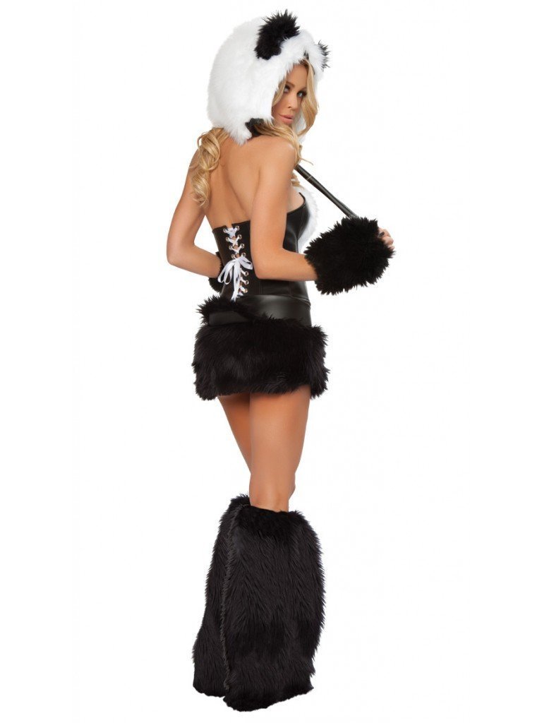 BuyWomen Lovely Animal Halloween Costume Party Fluffy Fur Panda Dress Now Cheaper With 3 - 5 Days Ship - PajamasBuy