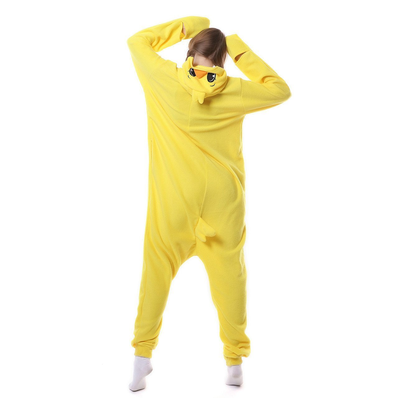 BuyYellow Chick Adult Animal Onesie Kigurumi Pajama Costume Now Cheaper With 3 - 5 Days Ship - PajamasBuy